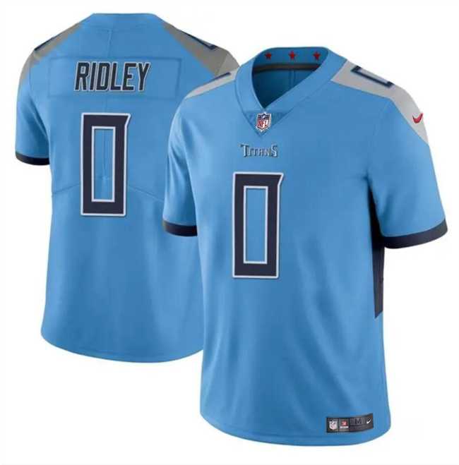Men & Women & Youth Tennessee Titans #0 Calvin Ridley Blue Vapor Limited Football Stitched Jersey